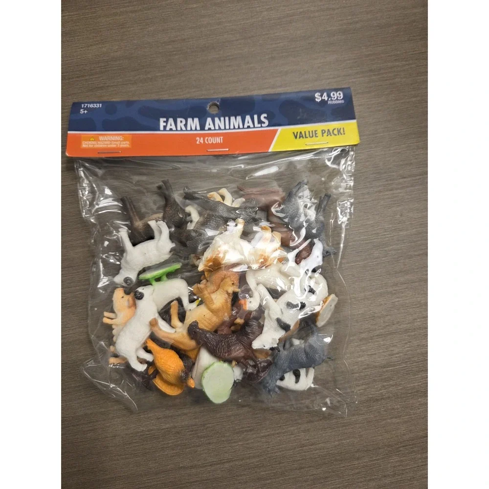 NWT Miniature Farm Animal Trinkets - Lot Of 24